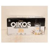 NEW OIKOS PROTEIN SHAKE VANILLA 18PK