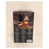 NEW MIKASA HOME ACCENTS ADJUSTABLE HEIGHT CANDLE WARMER (WHITE)