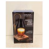 NEW MIKASA HOME ACCENTS ADJUSTABLE HEIGHT CANDLE WARMER (BLACK)