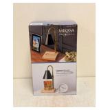 NEW MIKASA HOME ACCENTS ADJUSTABLE HEIGHT CANDLE WARMER (BLACK)