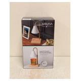 NEW MIKASA HOME ACCENTS ADJUSTABLE HEIGHT CANDLE WARMER (WHITE)