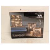 NEW EVERGREEN LED GLASS TOWERS 3PK