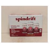 NEW SPINDRIFT SPARKLING WATER CRANBERRY RASPBERRY 24PK