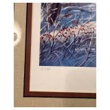 1988-89 Youth Hockey Framed Print by James Meger "Fast Moving Game - Whitetail Deer"