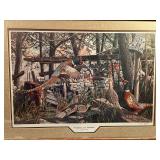 Ken Zylla Framed Print "Fieldstone and Pheasants"