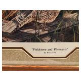 Ken Zylla Framed Print "Fieldstone and Pheasants"