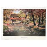 Ken Zylla print "Rock Ford & Toll Bridge"