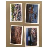 Lot of 4 different postcard sized prints by Sandra Zylla-Rolf