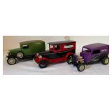 Lot of 3 Die-Cast Collectible Truck Banks