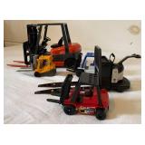 Collection of 5 Toy Forklifts