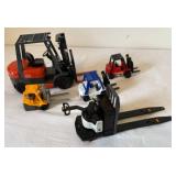 Collection of 5 Toy Forklifts