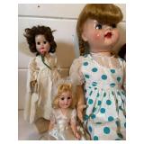Collection of 5 Vintage Dolls