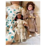 Collection of 5 Vintage Dolls