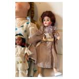 Collection of 5 Vintage Dolls