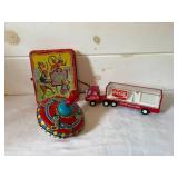 Lot of 3 Vintage Metal Toys