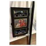 NASCAR Dale Earnhardt Sr & Jr Shadow Box Display Set