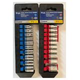 Kobalt 1/4" Drive 6 Point American and Metric Socket Sets