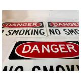 3 Heavy Metal Danger No Smoking Signs