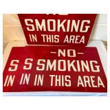 4 Metal NO SMOKING In This Area Signs