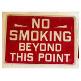 4 Metal NO SMOKING Signs