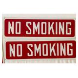 4 Metal NO SMOKING Signs