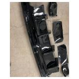 Gloss Black Front Bumper Cover Kit - 6-Piece Set