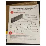 Low Profile Hard Tonneau Cover Kit for Truck Bed - Installation Manual Included