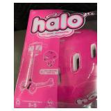 Halo 3-Wheel Scooter Combo - Pink, Light-Up Wheels, Helmet Included, Ages 3-5