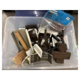 Collection of Enameled Aluminum Gutter End Caps and Fittings