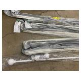 Closet Door Track Rails and Curtain rail bundle - Gray Aluminum