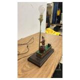 Vintage Trick Dog Mechanical Bank Table Lamp