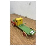 Vintage Wooden Toy Truck with Painted Details