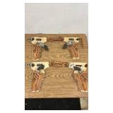 Roy Rogers Cap Gun & Holster Sets with Leather Belts