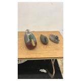 Set of 3 Vintage Wooden Duck Decoys