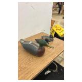 Set of 3 Vintage Wooden Duck Decoys