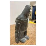 Pair of Inuit Carved Stone Figures - Walrus and Hunter