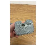 Pair of Inuit Carved Stone Figures - Walrus and Hunter