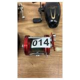 Collection of 6 Fishing Reels including Penn, Shakespeare, and Abu Garcia