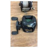 Collection of 6 Fishing Reels including Penn, Shakespeare, and Abu Garcia