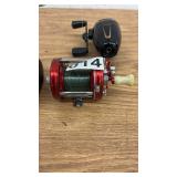 Collection of 6 Fishing Reels including Penn, Shakespeare, and Abu Garcia