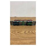 Vintage Red Tin Toy Car with Wired Remote and Train Car