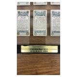Framed 1910 W.D. & H.O. Wills Fish and Bait Cigarette Cards Set of 10