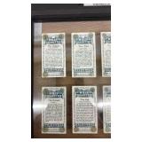 Framed 1910 W.D. & H.O. Wills Fish and Bait Cigarette Cards Set of 10