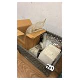 Vintage Motorcycle and Vespa Parts Lot with Manuals and Accessories