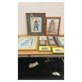 Collection of Framed De Grazia Prints and Artwork