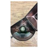 Set of 2 Copper Decor Items: Nautical Lantern and Shoe-Shaped Brush Holder