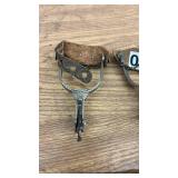 Vintage Western Spurs with Leather Straps and Lone Star Cap Gun