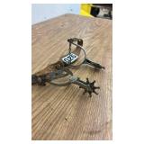 Vintage Western Spurs with Leather Straps and Lone Star Cap Gun