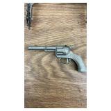 Vintage Western Spurs with Leather Straps and Lone Star Cap Gun