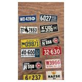 Collection of 20 Vintage Miniature License Plate Replicas Assorted Countries